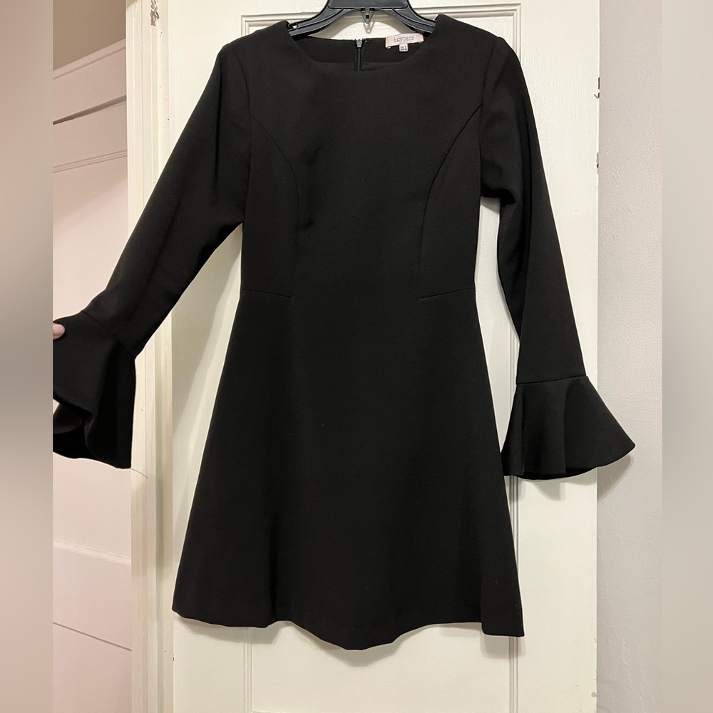 Flare Sleeve Mini Dress